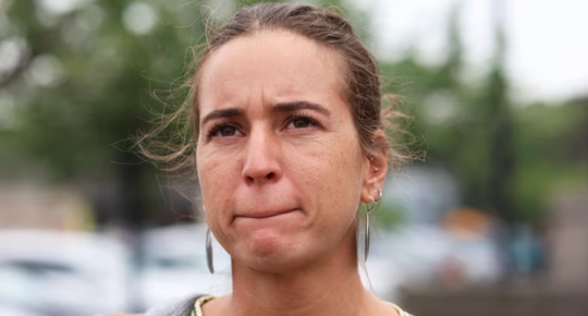 woman upset